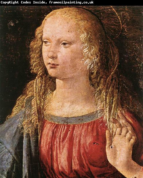 LEONARDO da Vinci Annunciation (detail) dfe